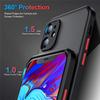 Shockproof Armor Phone Case For iPhone 16 15 14 13 12 11 Pro Max Mini XR XS 16 Plus Mini 16e Luxury Silicone Bumper Matte Cover
