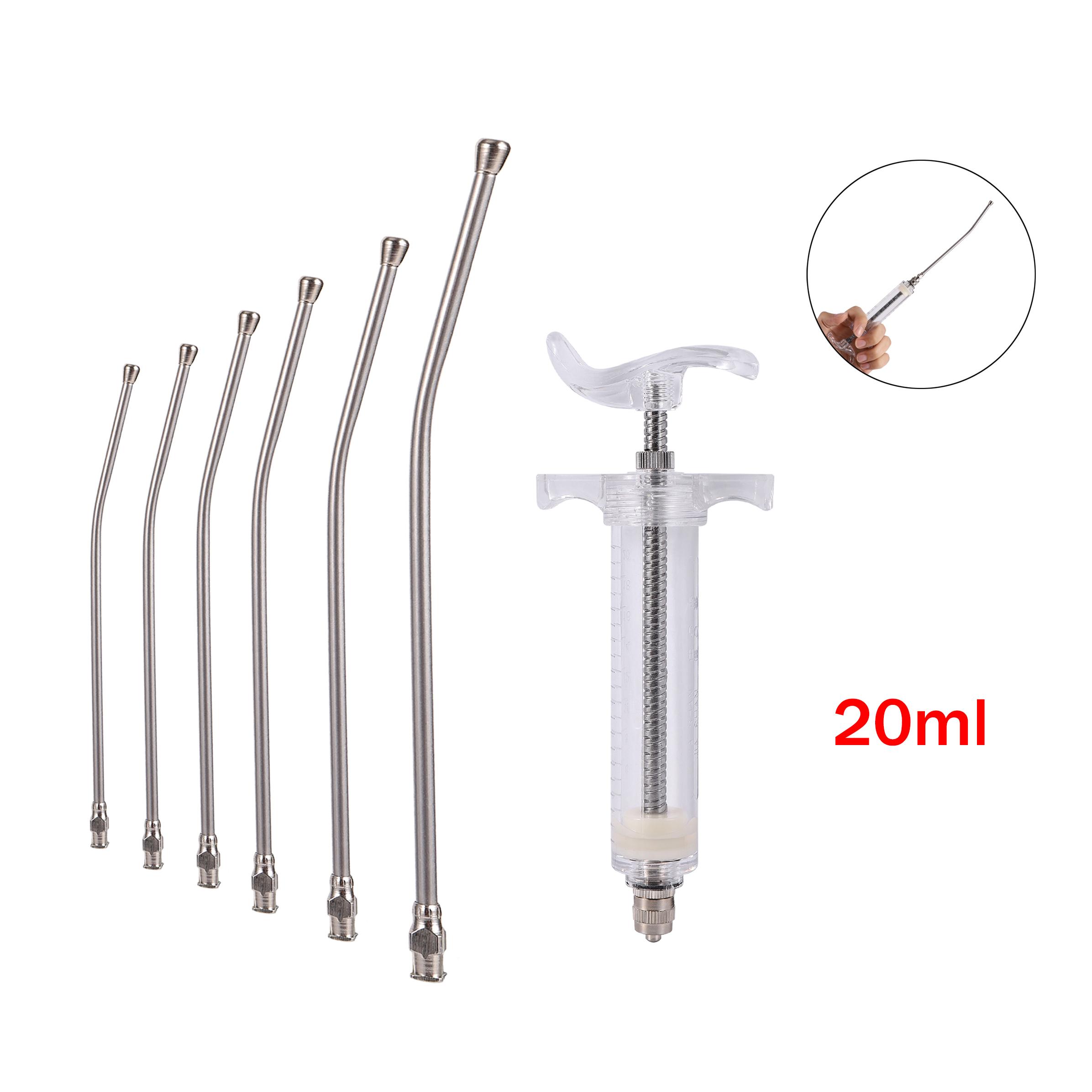 

1 шт. 10 мл/20 мл/50 мл шприц для кормления попугая, шприц для кормления птиц попугаев с 6 шт. изогнутых зондов для гаважа, медицинские товары для кормления птиц