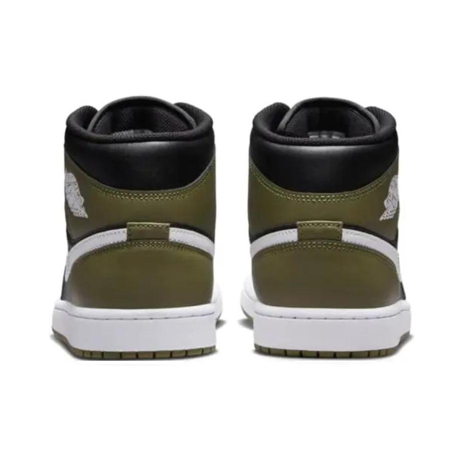 Air Jordan 1 Mid Medium Olive Unisex Tenisky Zelená Čierna Biela DQ8426-092
