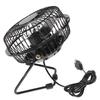 Mini Fan - USB Rechargeable - 5" Black - Low Noise