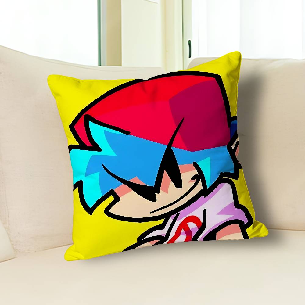 F-Friday N-Night F-Funkin Anime Celebrity Merchandise All-Match Printed Pillow Case Sofa Car Office Room Decoration Protector
