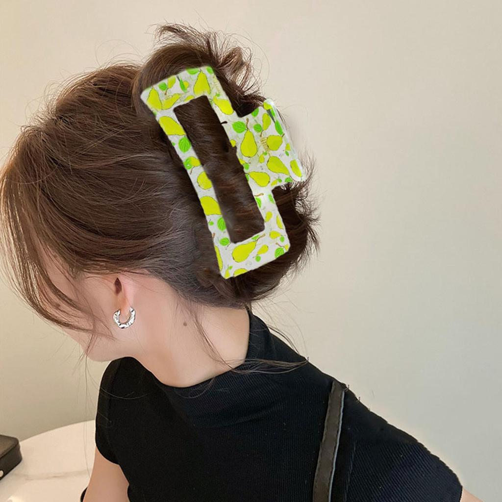 Floral Fruit Shark Hair Clip – Cute Orange Updo Accessory for Girls