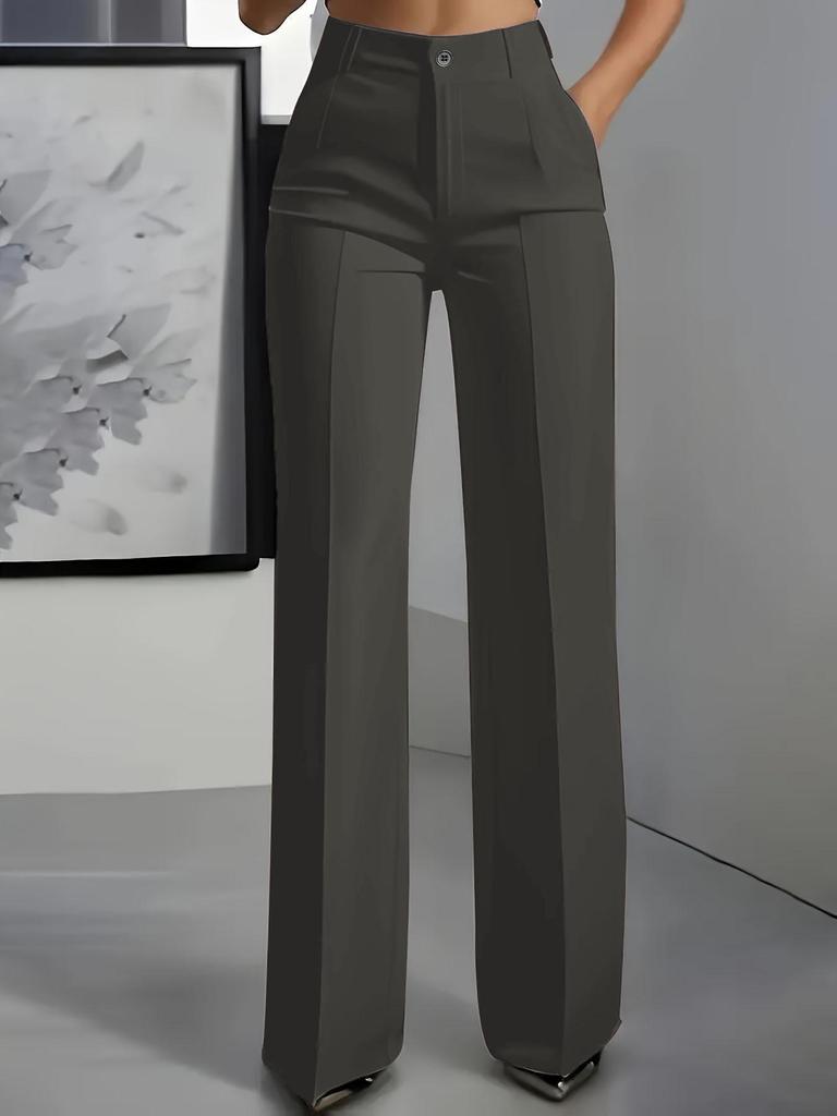 Pantaloni Eleganti da Donna 2025 a Vita Alta, Modellanti, Gamba Dritta