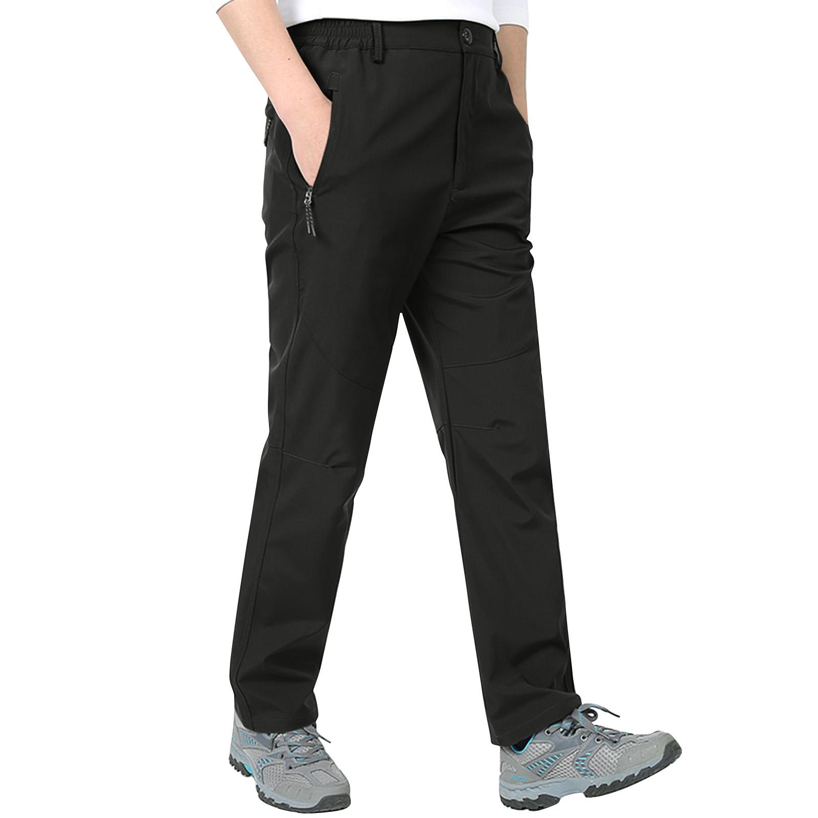 

Men s Casual Pants Men s Hiking Pants Medium Thick Windproof And Waterproof Warm Stretch Pants XXXL