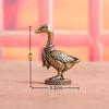 Solid Copper Small Scarf Goose Tea Pet Ornament Ancient Brass Figurine for Meditation Space Home Decor
