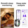 R02 Smart Ring  Mens Rings for Woman Smartring Heart Rate Monitor Multi-sport Mode Bluetooth Fitness and Sleep Tracker