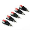 Durable Male RCA Adapter Jack RCA Jack Press Terminal Connector Adapter A/V Adapter RCA Connector