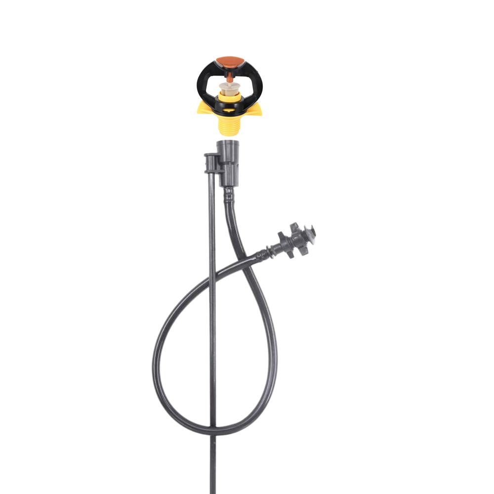 Ground-Mounted Micro-Sprinkler Set 50cm Nozzle Holder and 1m 8/11mm Hose for Farmland Irrigation Pole-Mounted Micro-Sprinkler