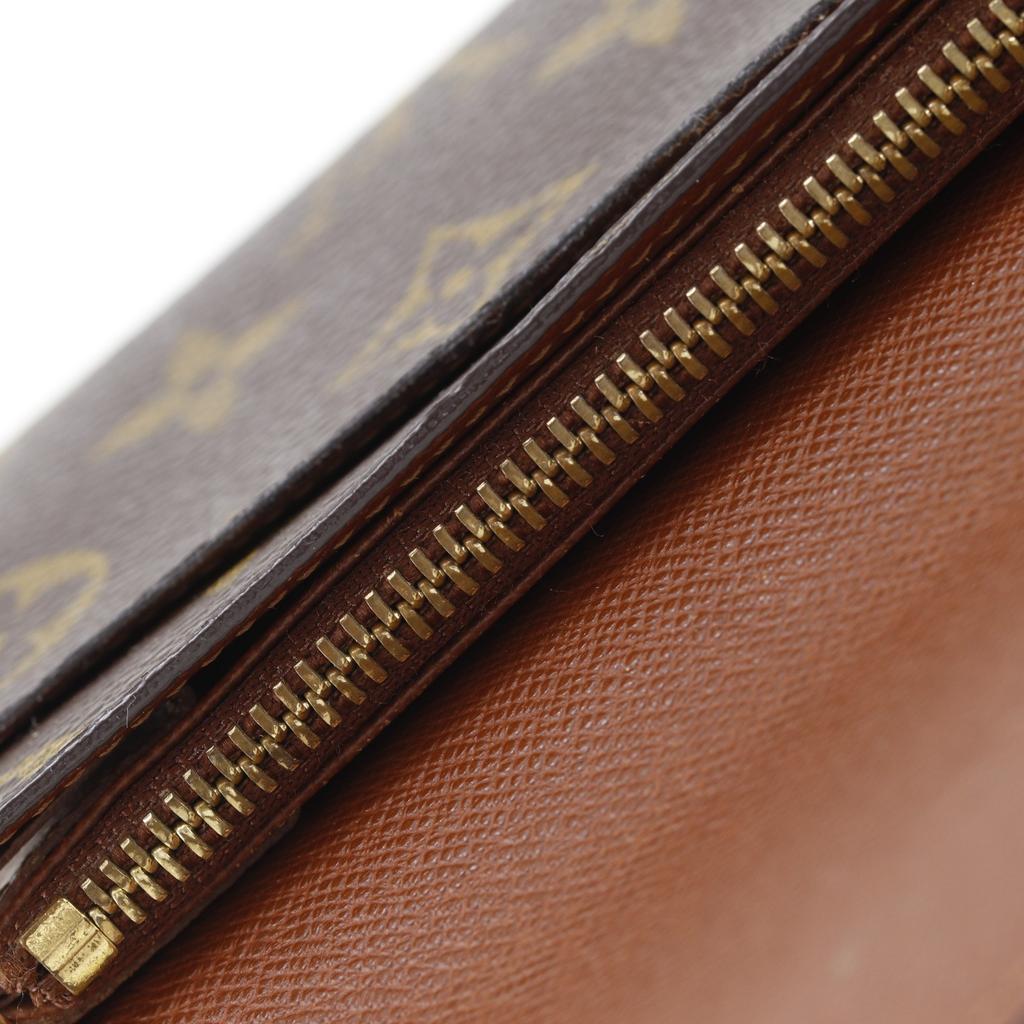 LOUIS VUITTON Pochette Porto Monnet Credit Purse M61725 Brown Monogram canvas Women Used