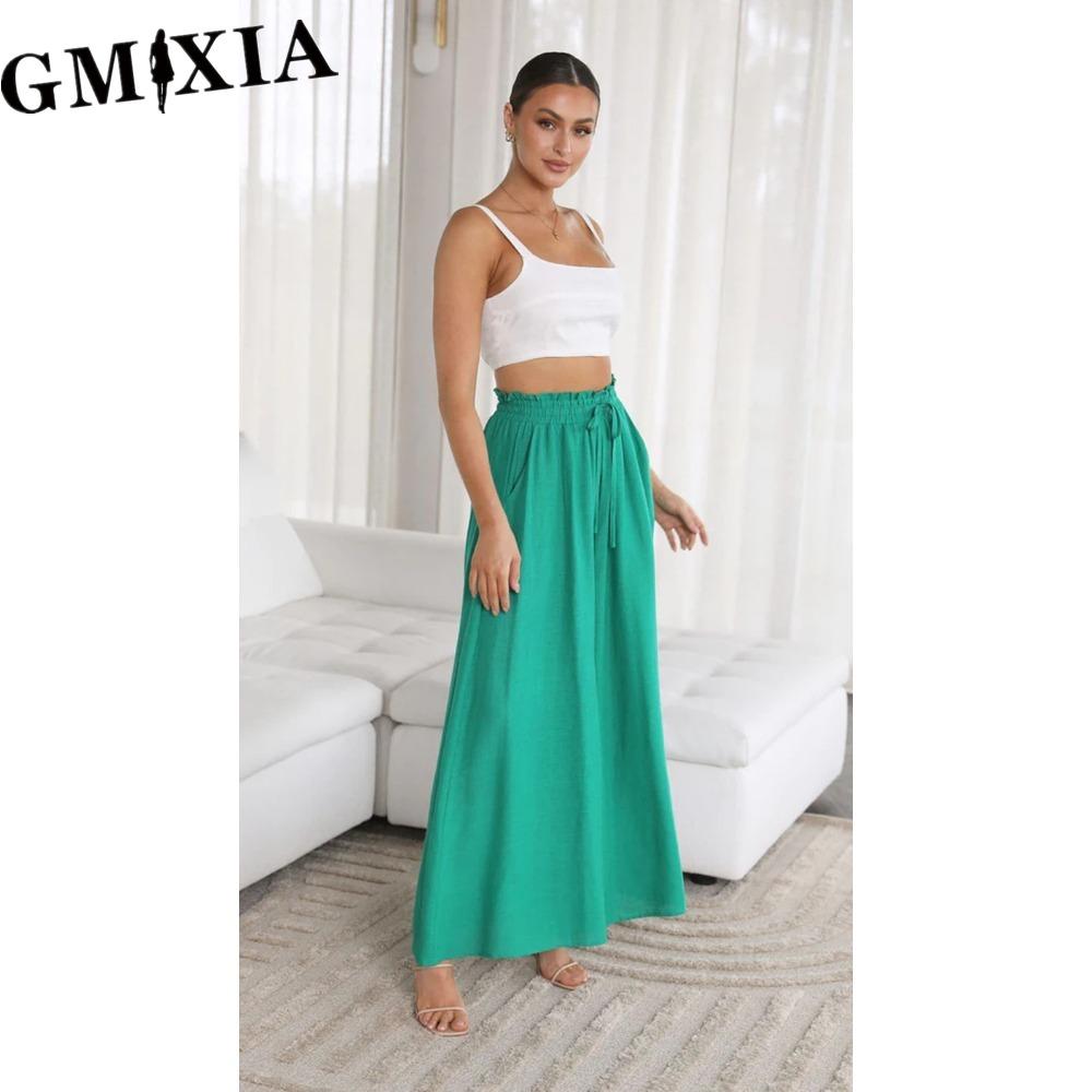 

GMXIA Женские Модные Повседневные Однотонные Брюки и Капри с Принтом XXL зелёный