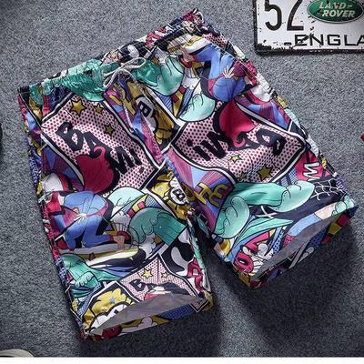 Herren Locker Lässige Sommer Strand Surfing Print Shorts
