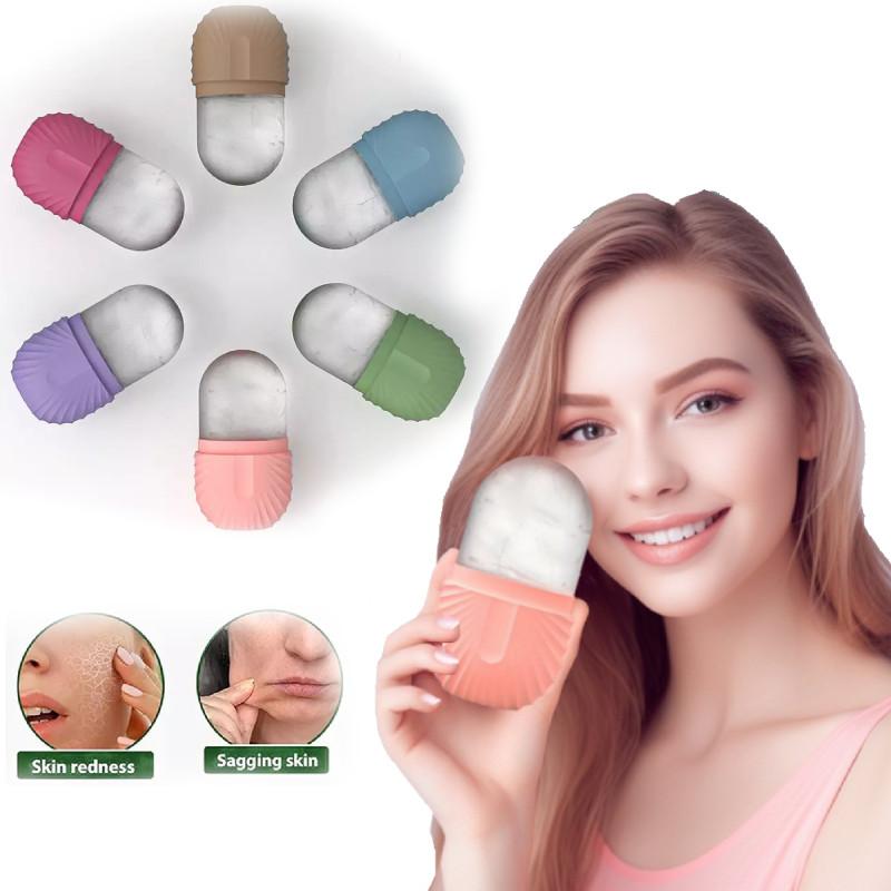 Colorful Ice Roller Facial Beauty Tool For Skincare With Unique Shell Pattern Design
