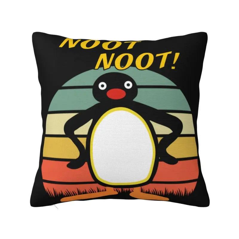 Luxury Pingu Noot Noot Throw Pillow Cover Decoration Custom Ulzzang Penguin Cushion Cover 40x40 Pillowcover for Sofa