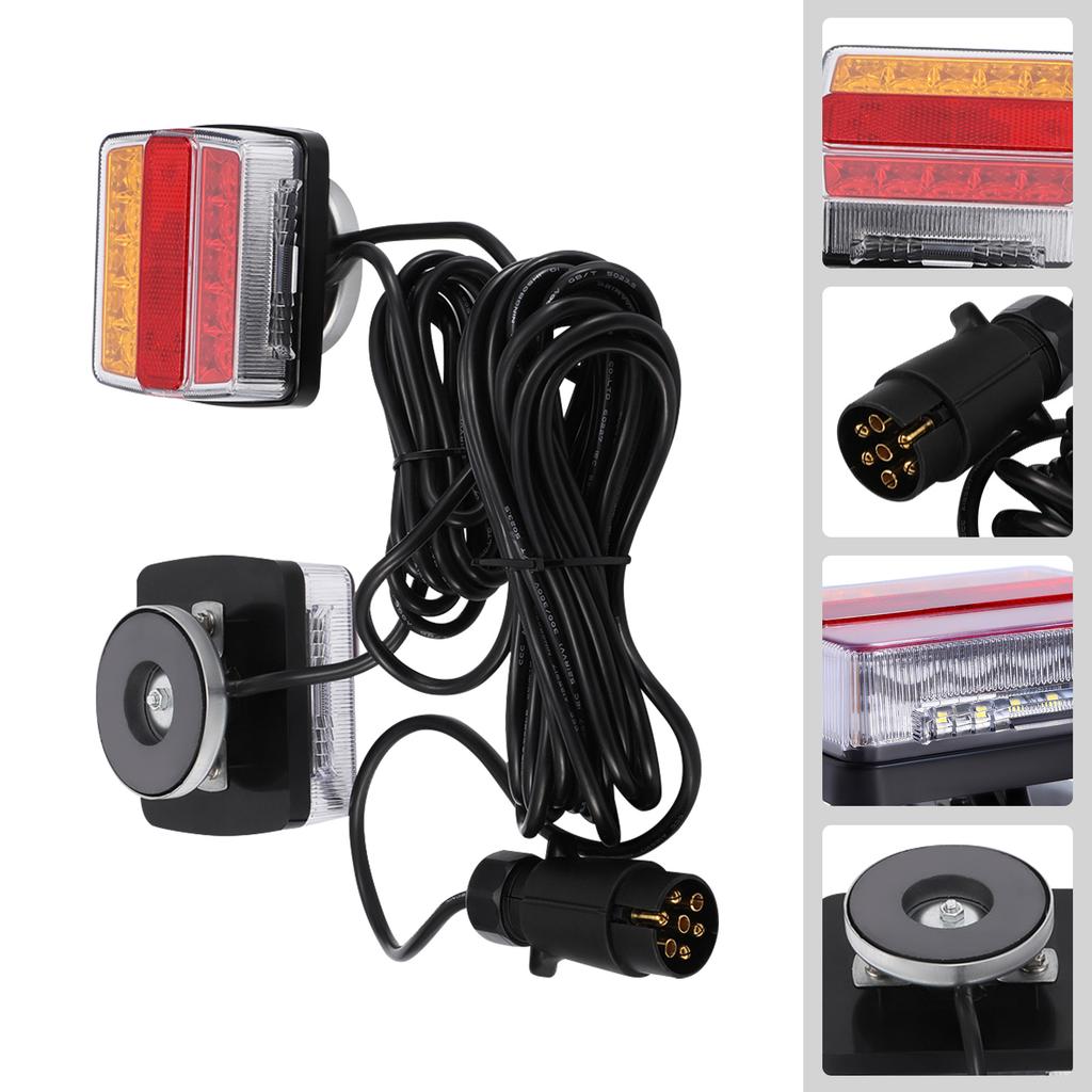 3256807765834798Σετ Φώτα Ουράς Τρέιλερ LED, 12V, Με Βύσμα 7-Πιν, Ανθεκτικό Υλικό, Εύκολη Εγκατάσταση, Βελτιώνει την Ορατότητα, Άδεια