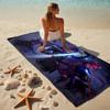 Sword Sisters Stylish Digital Printing Beach Towel Quick‑Drying Absorbent Blanket for Beach Pool Gym Travel