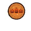 Halloween Pumpkin/ Ghost/ Party Disposables Printed Tissue Paper Plate Plastic Knife And Fork Party Set