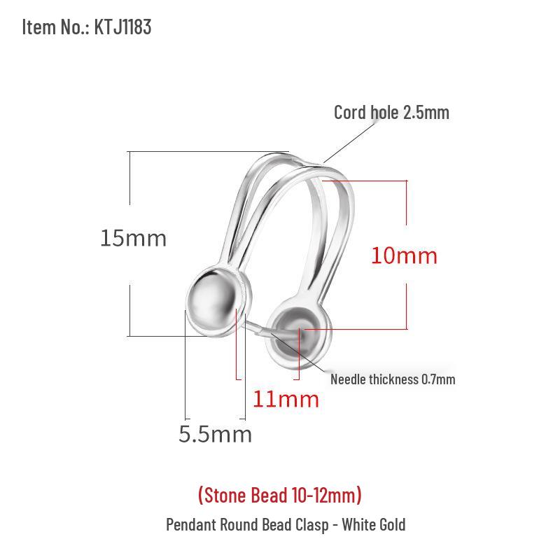 

Серебряный кулон-застежка S925 с вставкой из жадеита или янтаря - в японском и корейском стиле