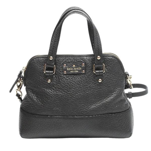 Kate Spade Shoulder Bag leather black Women Used