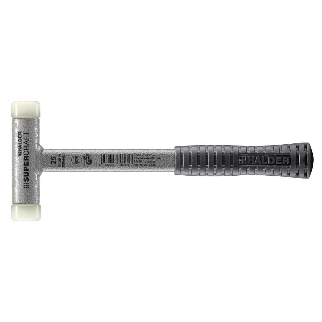 

HALDER Shockless Recoilless Supercraft Hammer Steel Handle Nylon Diameter 25 (White) 3377.025