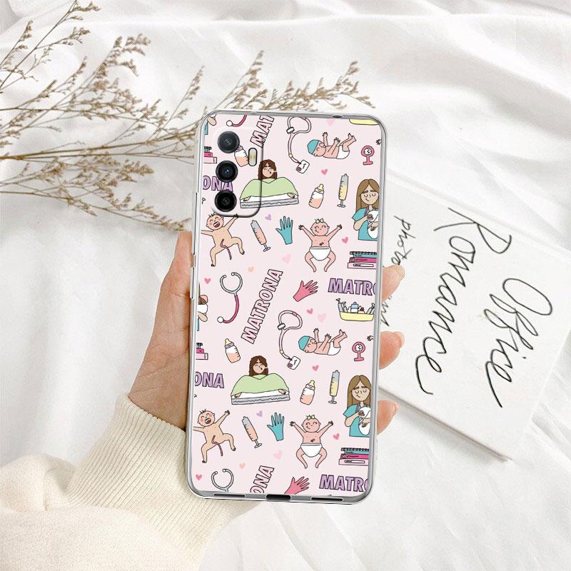 Doctor Nurse Transparent Phone Case for Motorola Moto Edge 20 30 40 50 S30 Fusion Ultra Pro Neo Lite + G200 G23