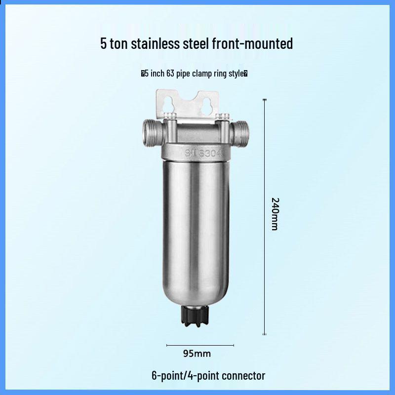 Stainless Steel High Flow Sediment Pre-filter for Whole House and Commercial Use