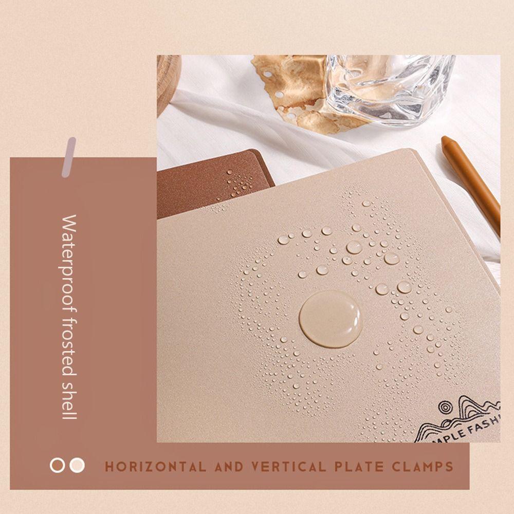 with Metal clip A4 File Folder Dual-use Writing Pad Fashion Test Paper Storage Organizer  Office