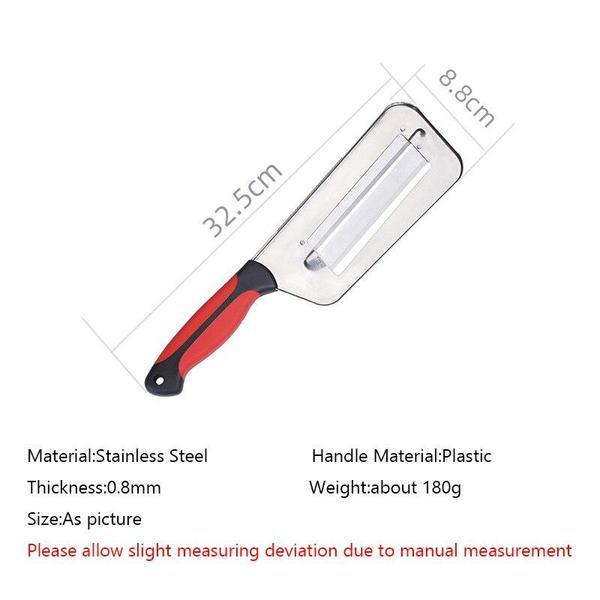 Double 2 Slice Blade Slice Slice Knife სამზარეულო თევზის სასწორის გამწმენდი დანები კომბოსტო კიტრი ხახვის საჭრელი გამწმენდი ბოსტნეულის საჭრელი