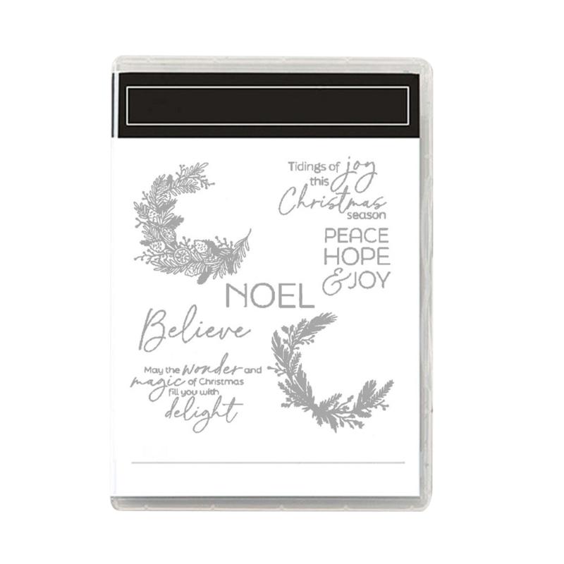 Family Fun DIY Craft Featuring Christmas Metal Cutting Die and Silicone Stamp for Kids Adults Creative Activities