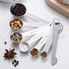 With Scale Measuring Spoon Set Stainless Steel Kitchen Measuring Cup Seasoning Measuring