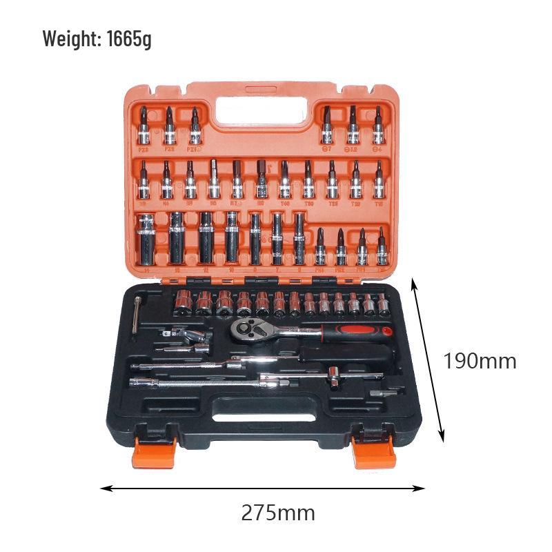 Automotive Ratchet Wrench & Socket Set for Car Maintenance