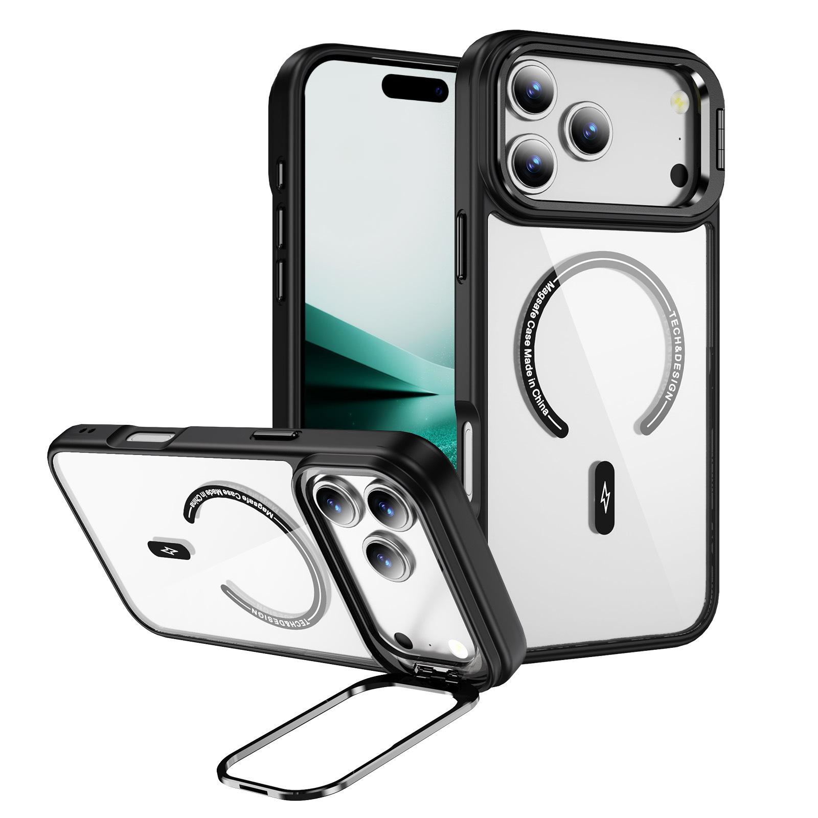 

Mobile Phone Case Ins for Apple for IPhone17pro Sky Mirror Magnetic Shell Lens Shaft Bracket Mobile Phone Case For iPhone17