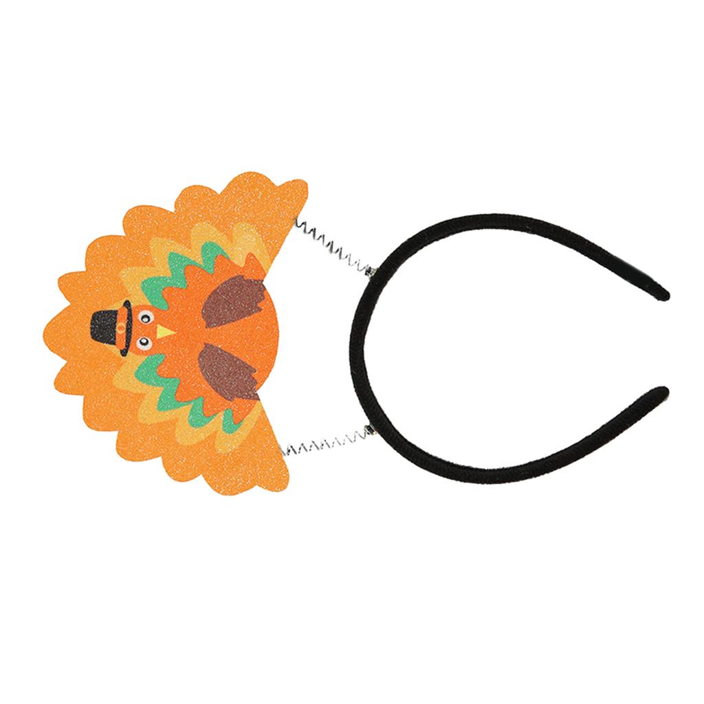 Thanksgiving Turkey Headband for All Age Festival Decoration Hairhoop Festive Party Head Ornament for Family Gathering