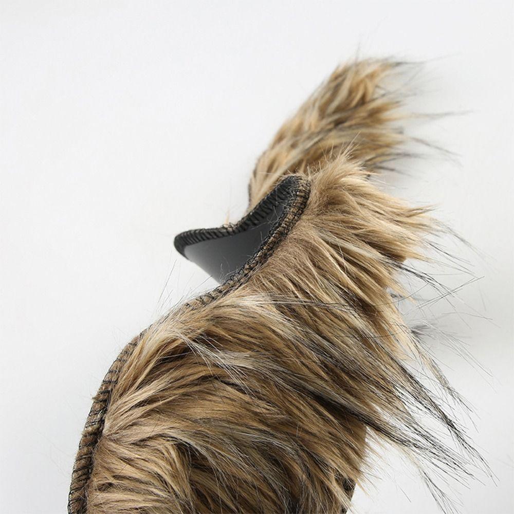 Super Soft Punk Fur Belt Fluffy Waistband New Hiphop Jeans Belt  Jeans Pants Decor