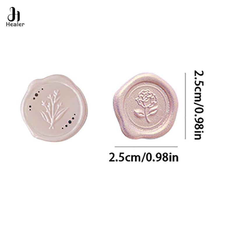 18pcs Bag Vintage Sticker Wax Stamp Seal Sticker for DIY Decorative Scrapbook Wedding Envelope Candy Color Sticker for Student