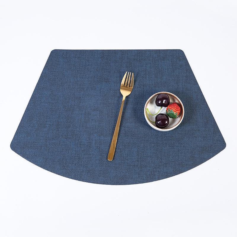 Wind Cloth Pattern Fan-shaped Waterproof, Oil-proof and Anti-scalding Pad, Restaurant Kitchen Daily Pot Pad, Coaster, Thermal Insulation Pad