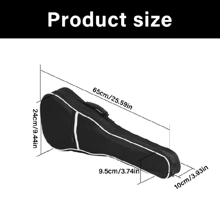 Ergonomic Ukulele Gig Bag Adjustable Straps Instrument Protecting Handbag Case for Music Gear