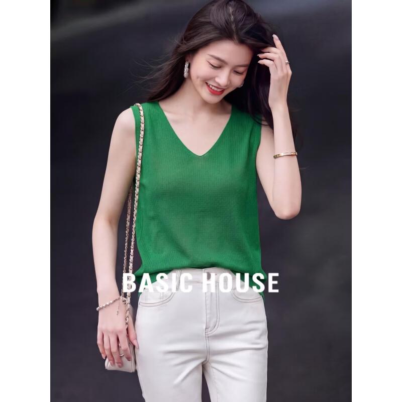 Basic House Women s V-Neck Sleeveless Camisole Top One Size