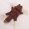 Giocattoli di peluche per cani e gatti a prova di masticazione - Corda di cotone resistente e imbottitura BB - A forma di volpe e scoiattolo