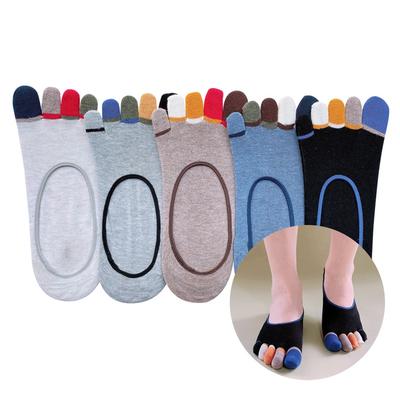 Men's Vivid Point Toe Socks/Fake Socks (5 Pairs)
