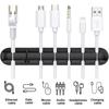 Silicone Cable Protector & Organizer: Self-adhesive Desktop & Car Clip Winder for Cables