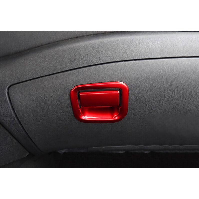 Красная крышка ручки ящика для хранения второго пилота из АБС-пластика, подходит для Nissan Sentra Sylphy -