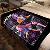 KPop Demon Hunters Flannel Blanket Print, Warm Soft for Sofa Bed Chair, Perfect for Travel Picnic -HYQ7