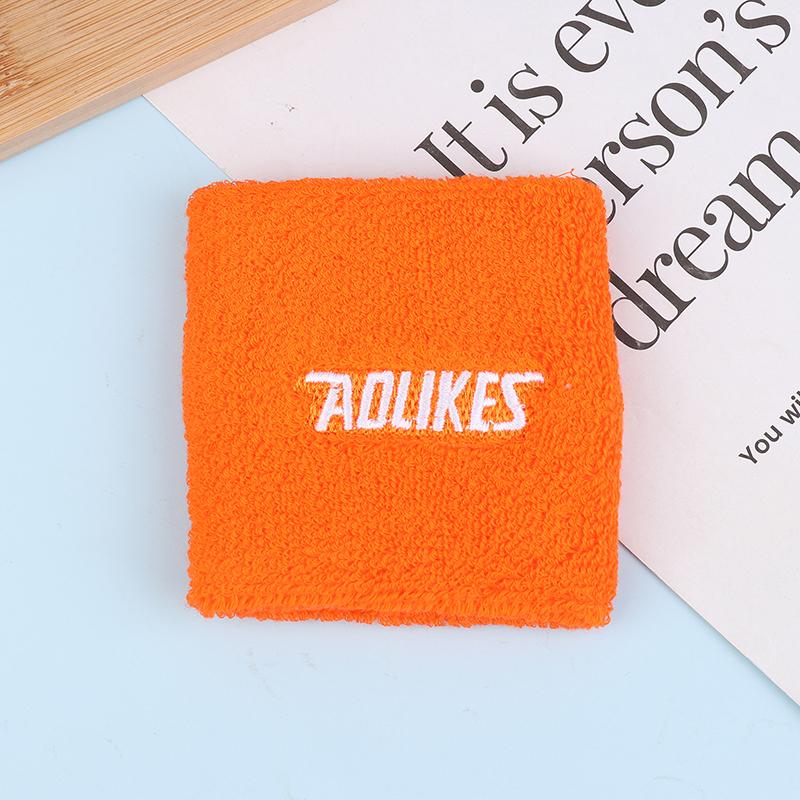 1Pc Cotton Wristband Sport Moisture Wicking Athletic Sweatband Running Gym Yoga Wrist Sweat Band Fitness Wrist Cuff Wrap