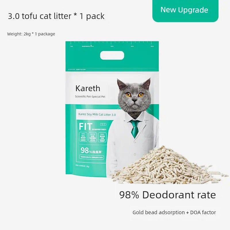 

Kai Rui Cat Litter Tofu Sand Deodorant Large Particles Can Be Used to Flush Toilet Pet Supplies 20.00kg Stock up [Cost-effective optimization] (1 pack of 2.00kg)