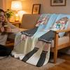 Throw High-Density Short Plush Blanket For Sofa Nap Room Soft Skin-Friendly Alya Sometimes Hides Her Feelings Russian