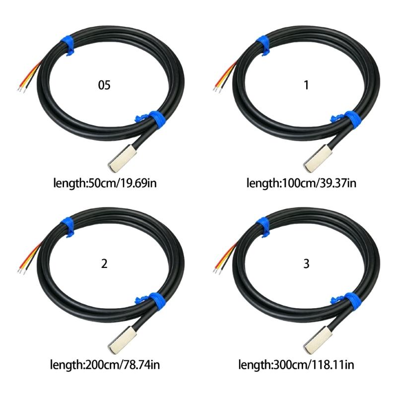 DS18B20 Digital Temperature Sensors Probe with Wide Ranging - 55℃ to 125℃ Suitable for Industrial and Home Equipment Use