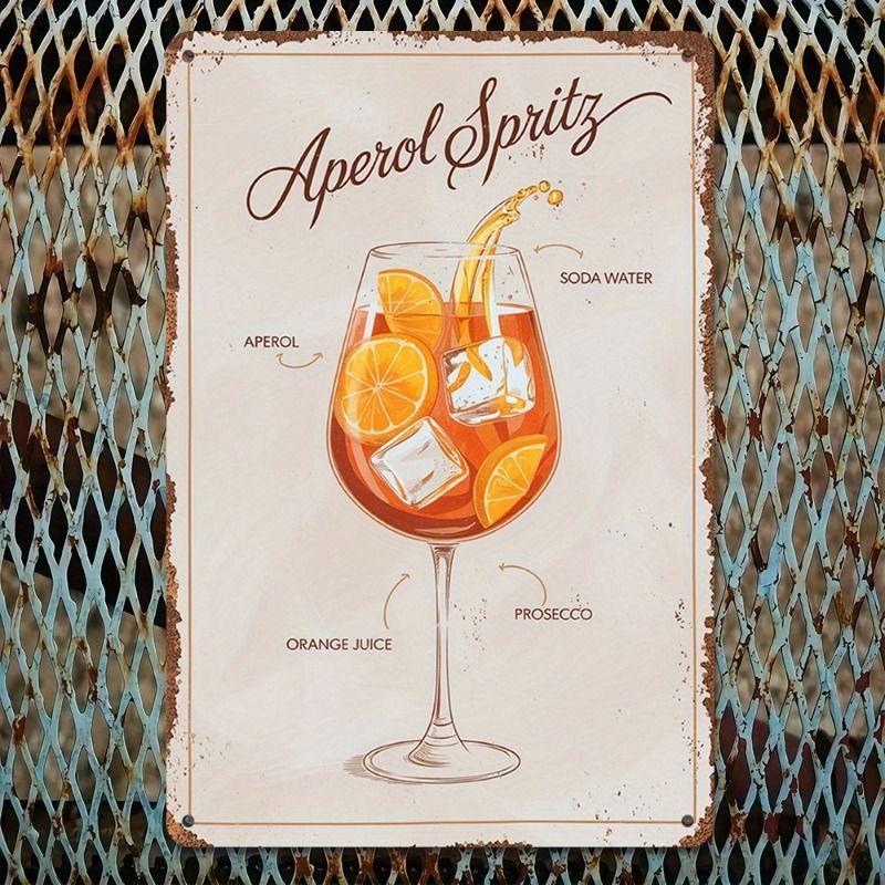 Винтажный металлический жестяной настенный плакат-вывеска 20x30см