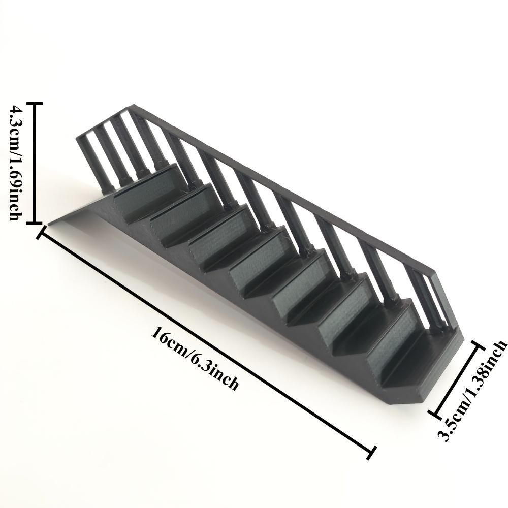 1:12 Scale Miniature Staircase Model 3D Printed Model Building Stairs with Railings Dollhouse& Diorama Accessory DIY Scene Decor
