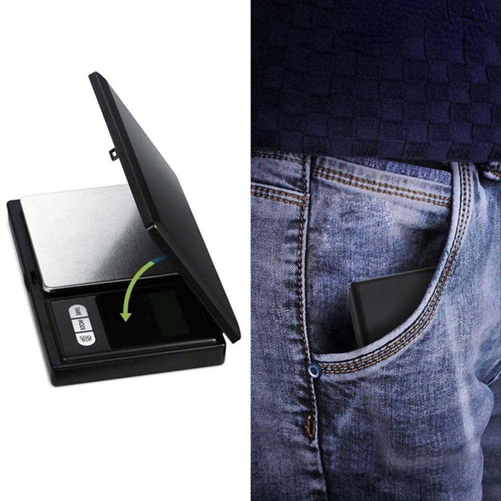 

Мини Электронные Весы из Нержавеющей Стали 500г/0,1г Цифровые Карманные Весы Золото Грамм Баланс Весы чёрный