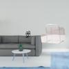 Chic Acrylic Dog Paw Tissue And Magazine Organizer Multi Purpose Book Rack Stylish Home Decor